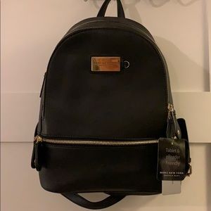 NWT Marc New York black leather backpack